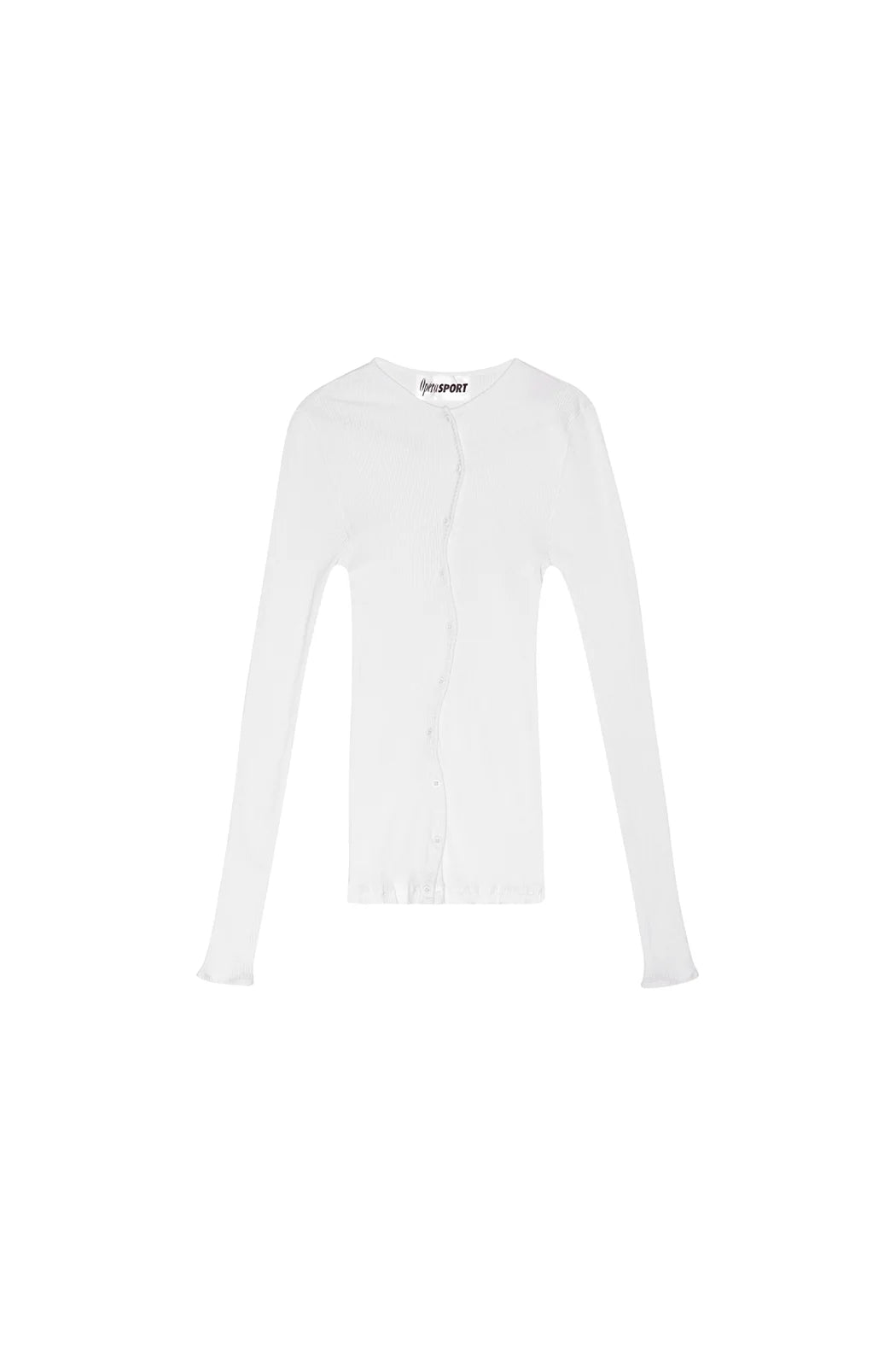 เสื้อครอป CLAIRE ไร้ตะเข็บ - สีขาว