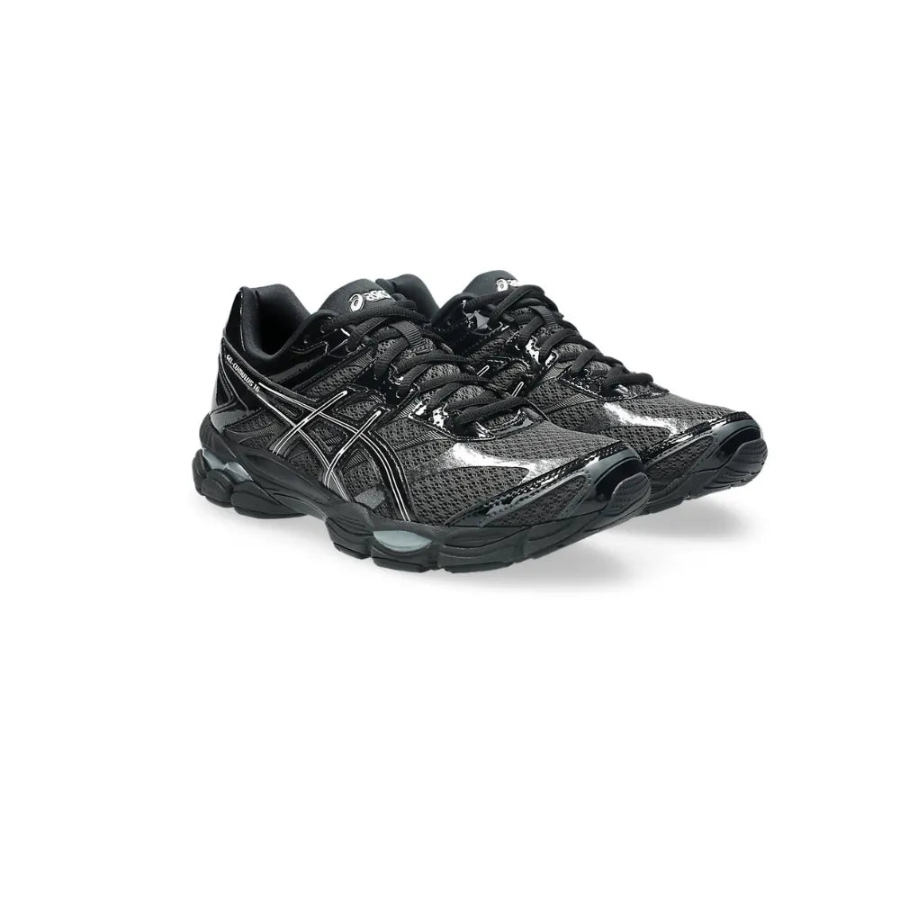 ASICS GEL-Cumulus 16 Graphite Grey Black sneakers side view.