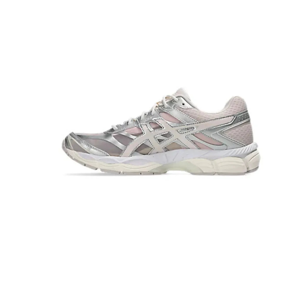 Left side view of ASICS GEL-CUMULUS 16 Pink Cloud Pure Silver