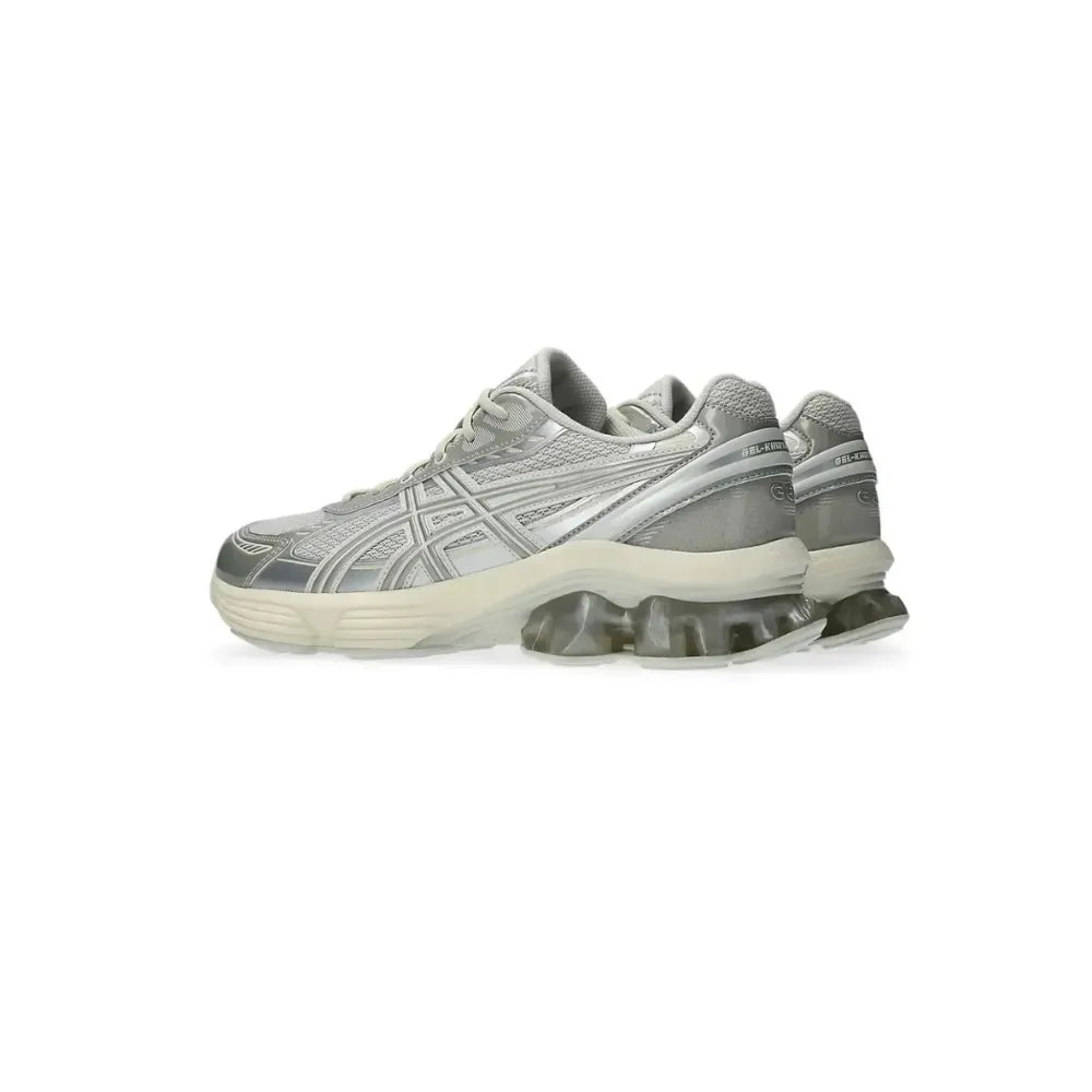 ASICS GEL-KINETIC FLUENT in Lake Grey / Beeswax side view
