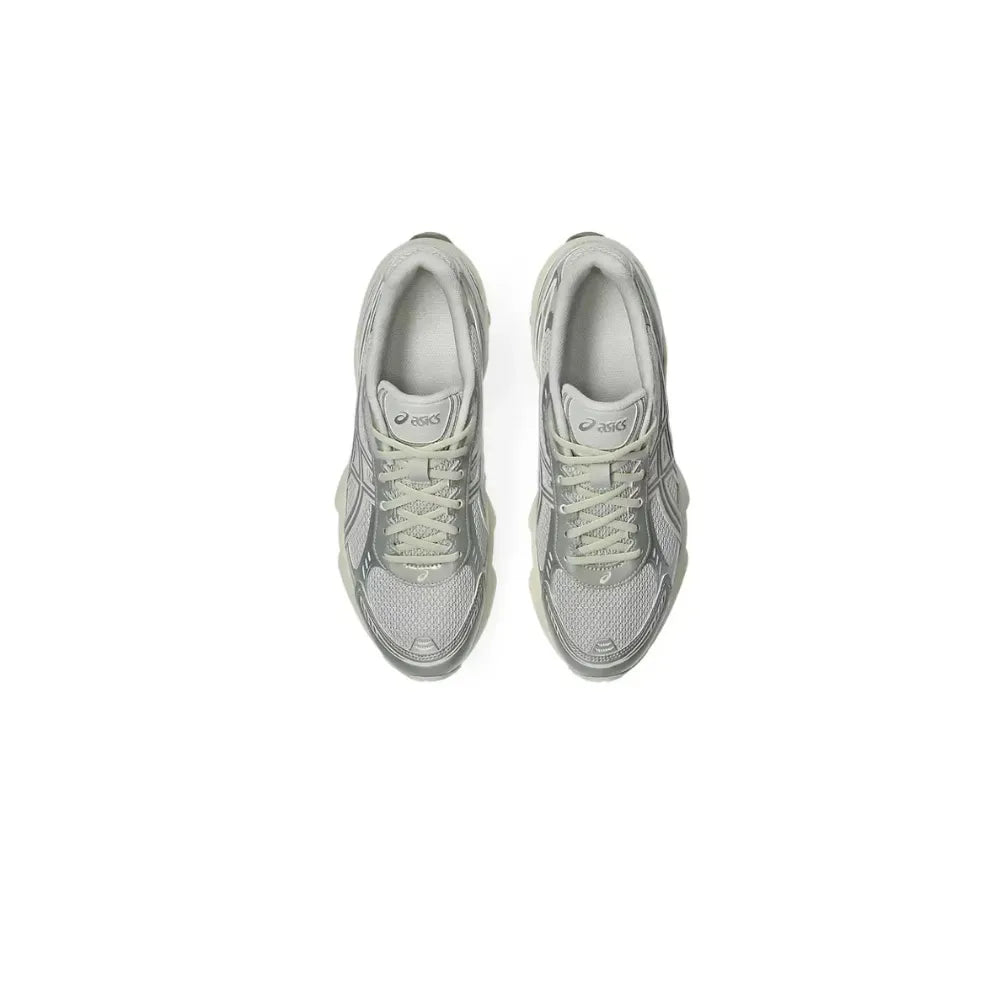 Top view of ASICS GEL-KINETIC FLUENT in Lake Grey / Beeswax