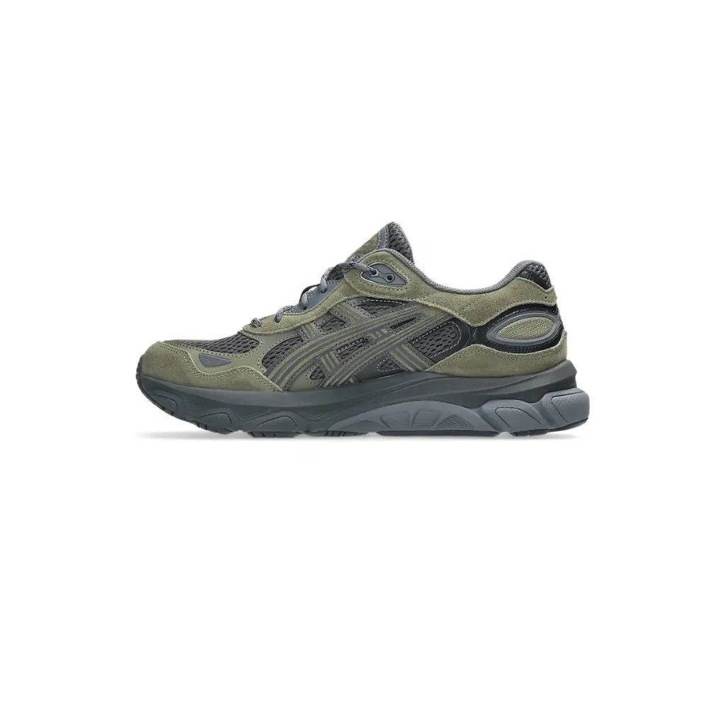 ASICS GEL-NYC 2.0 in Graphite Grey / Loden Green side view