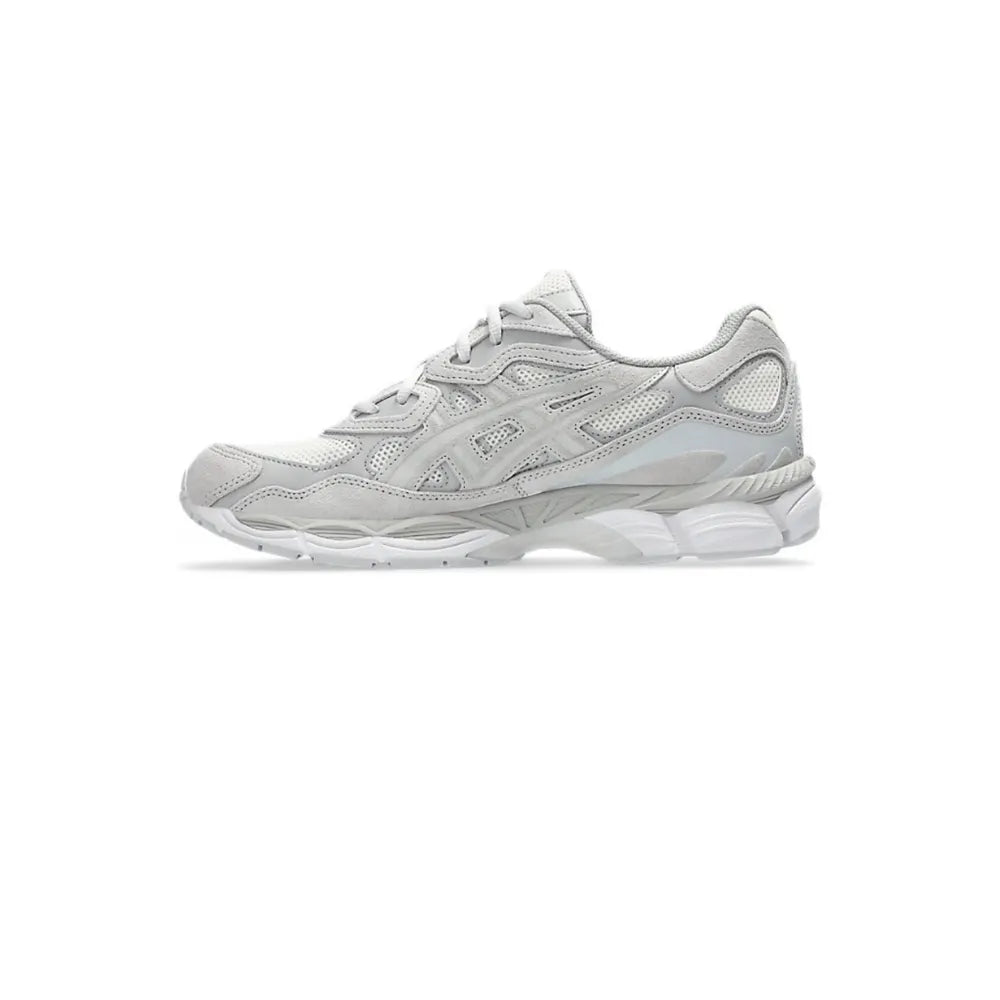 Right side view of ASICS GEL-NYC Cream Cloud Grey