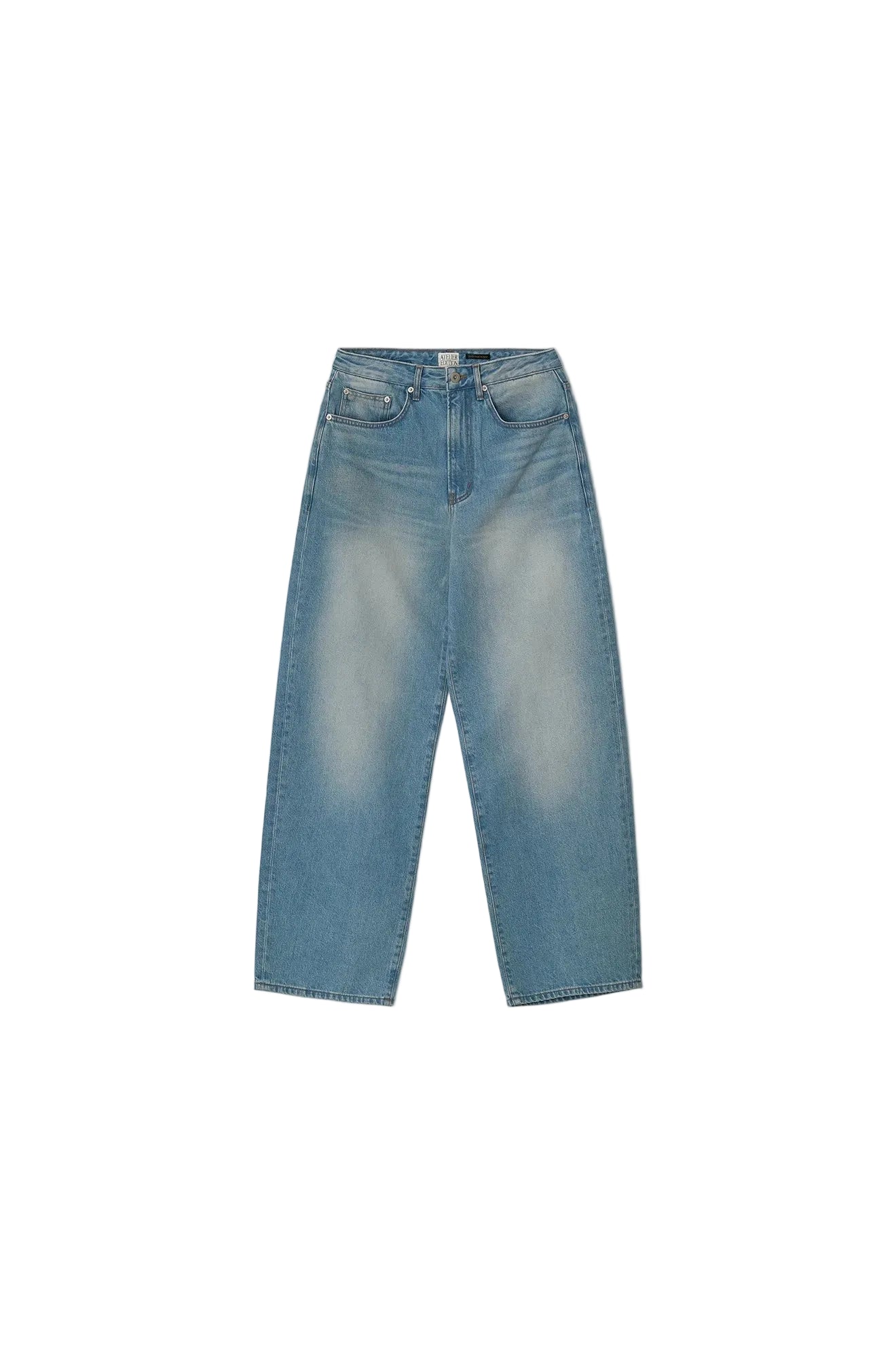 Atelier Edition Cinch Back Denim Blue jeans