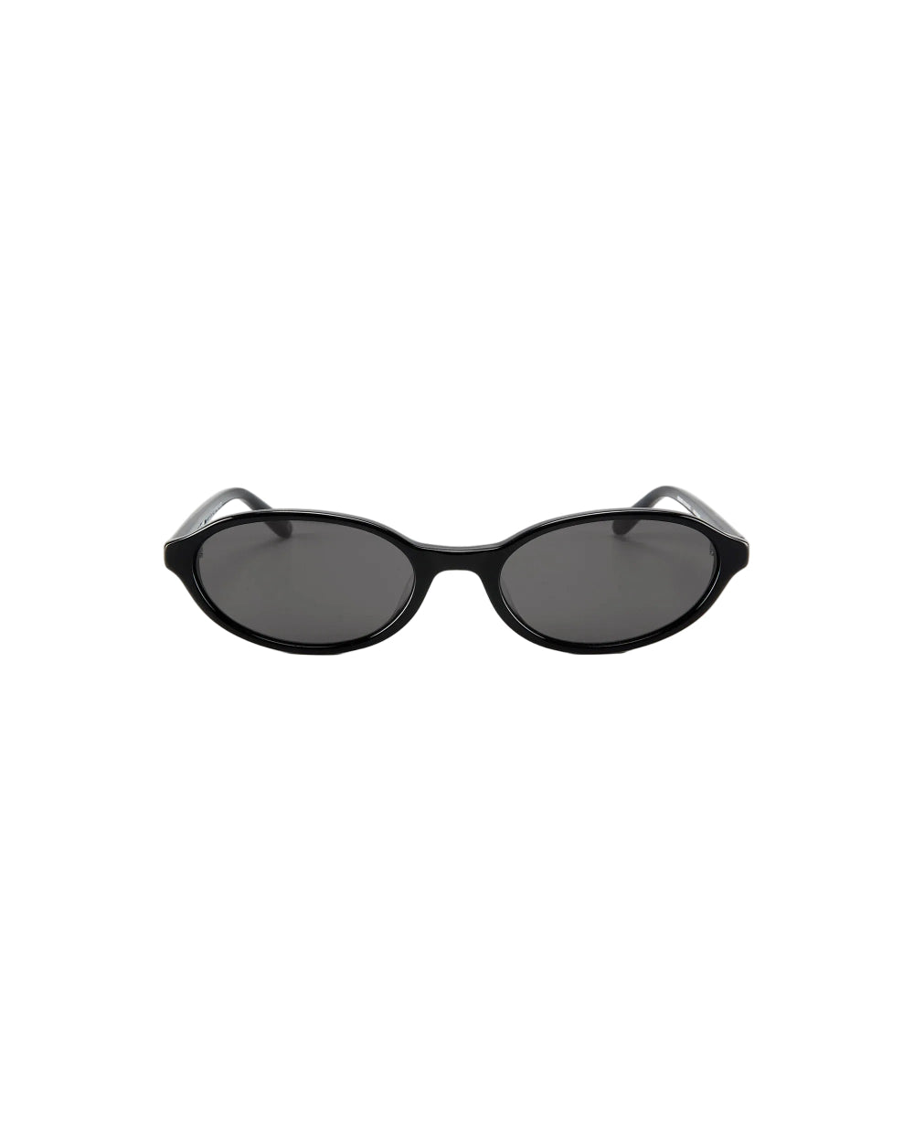 Bonnie Clyde baby sunglasses black black oval acetate frame front view