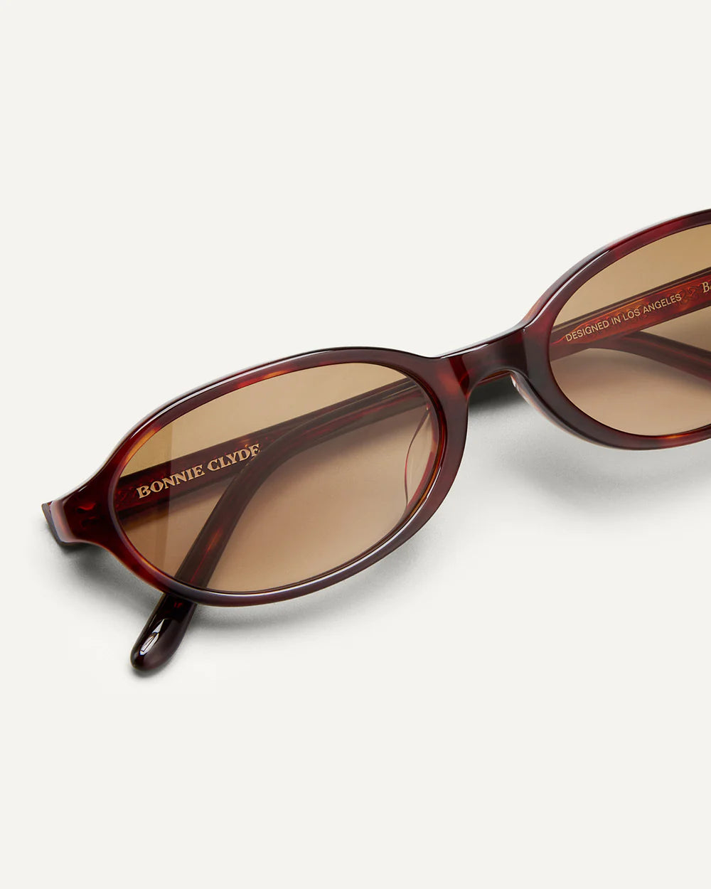 Frame detail of Bonnie Clyde Baby Sunglasses Red Tortoise Brown Gradient