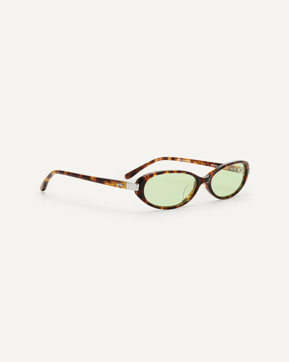 Side view of Bonnie Clyde Pixie Sunglasses Tortoise Green