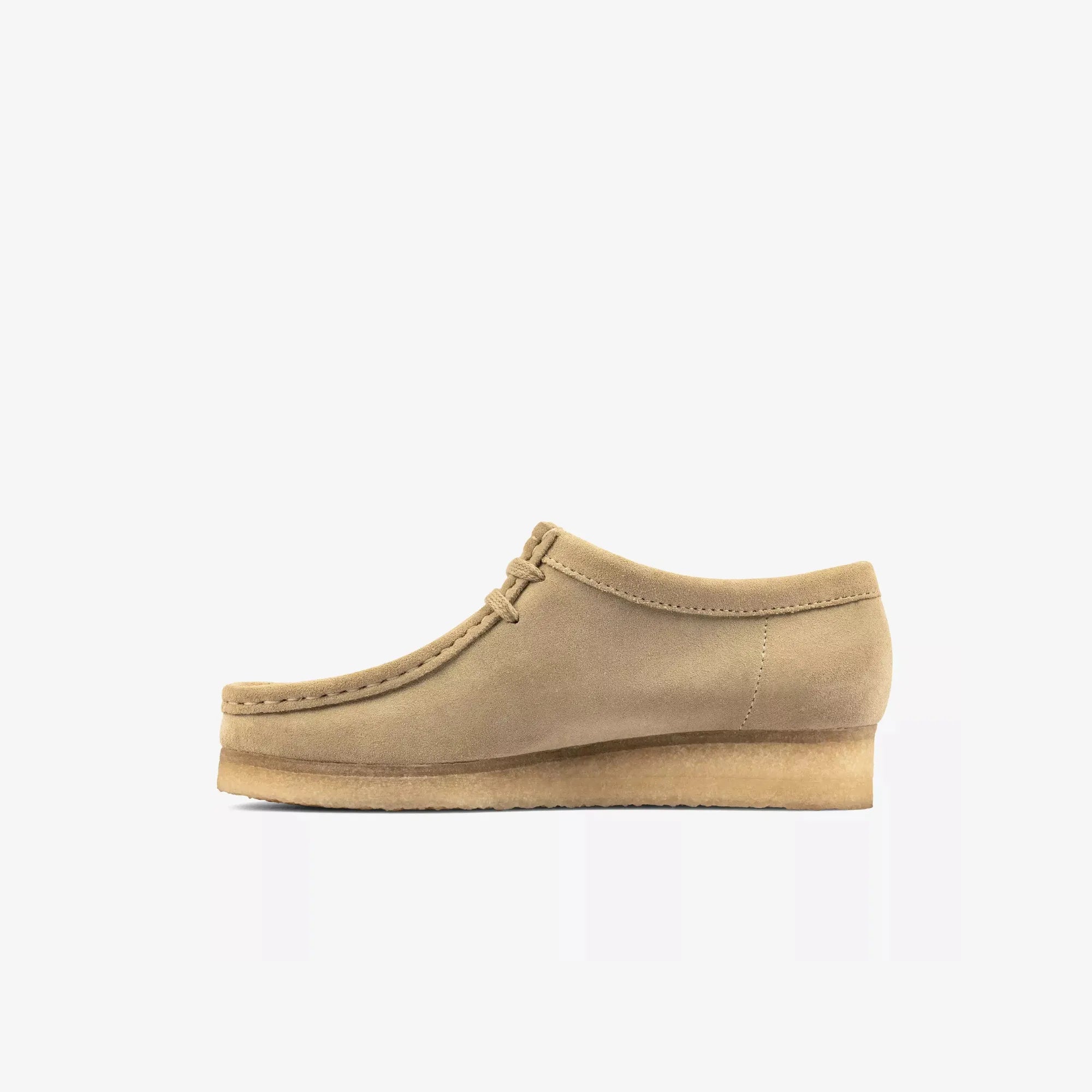 Clarks Wallabee Maple suede lateral view