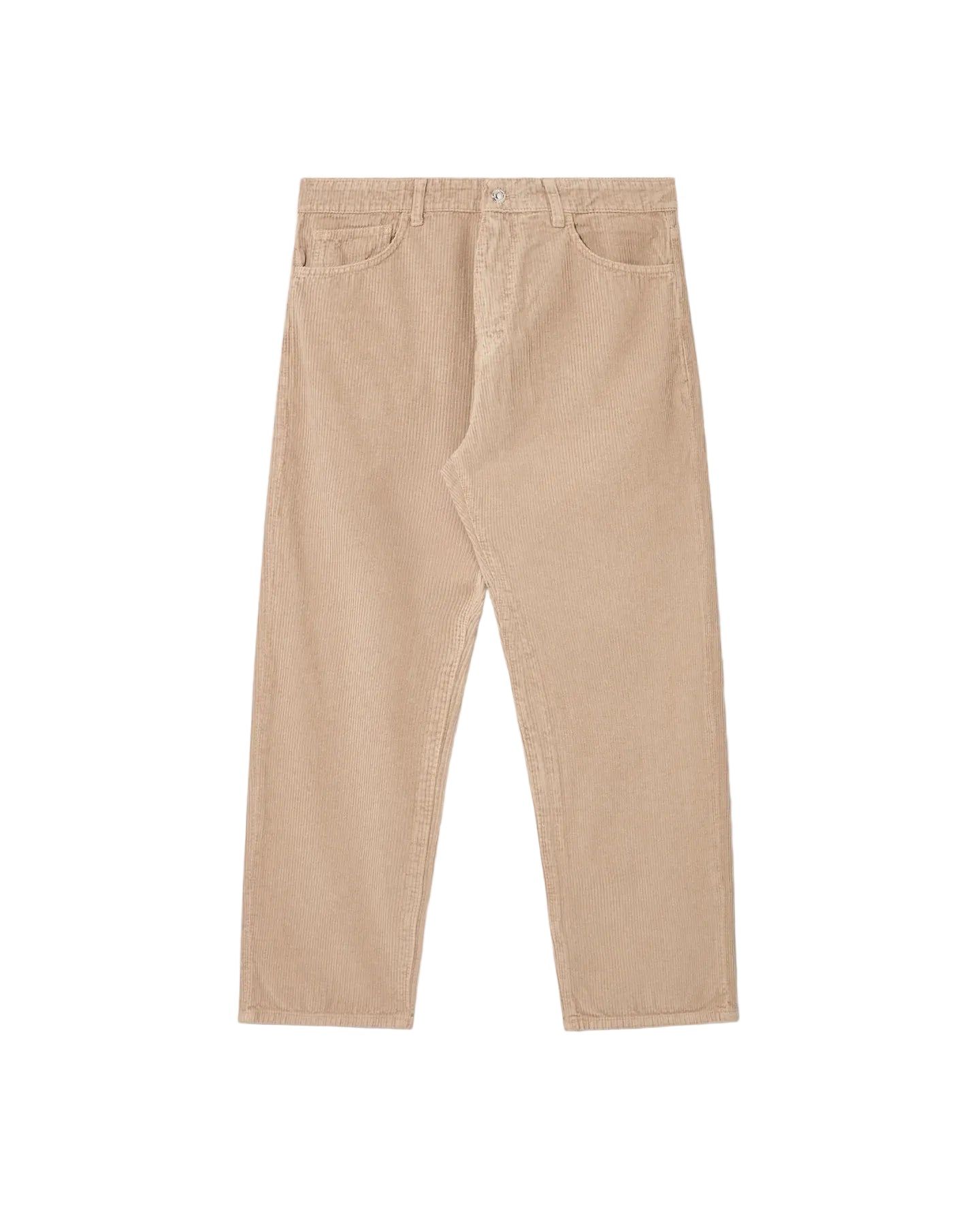 Brown corduroy jeans front view