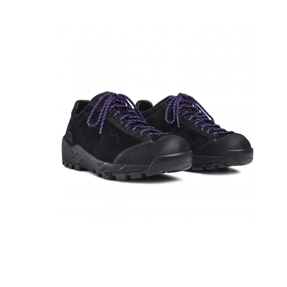 Diemme Movida Black Suede sneakers front angled view
