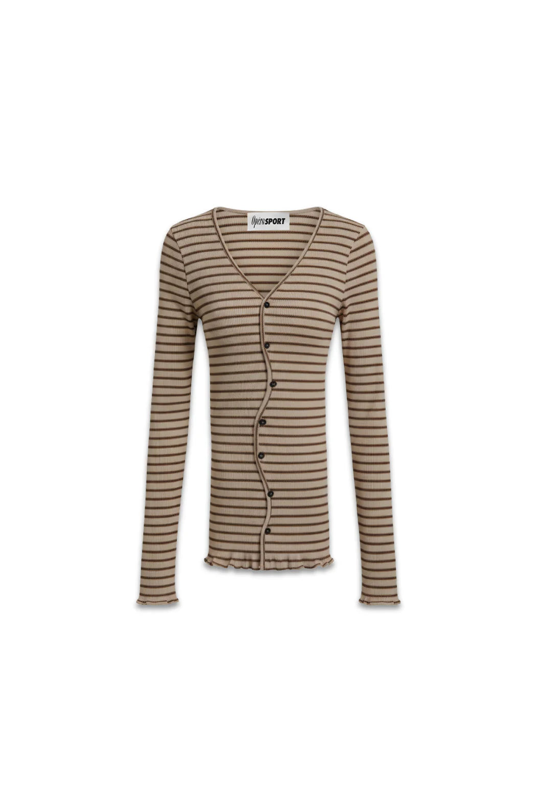 Djerf Avenue Claire Seamless Cardigan Stripes