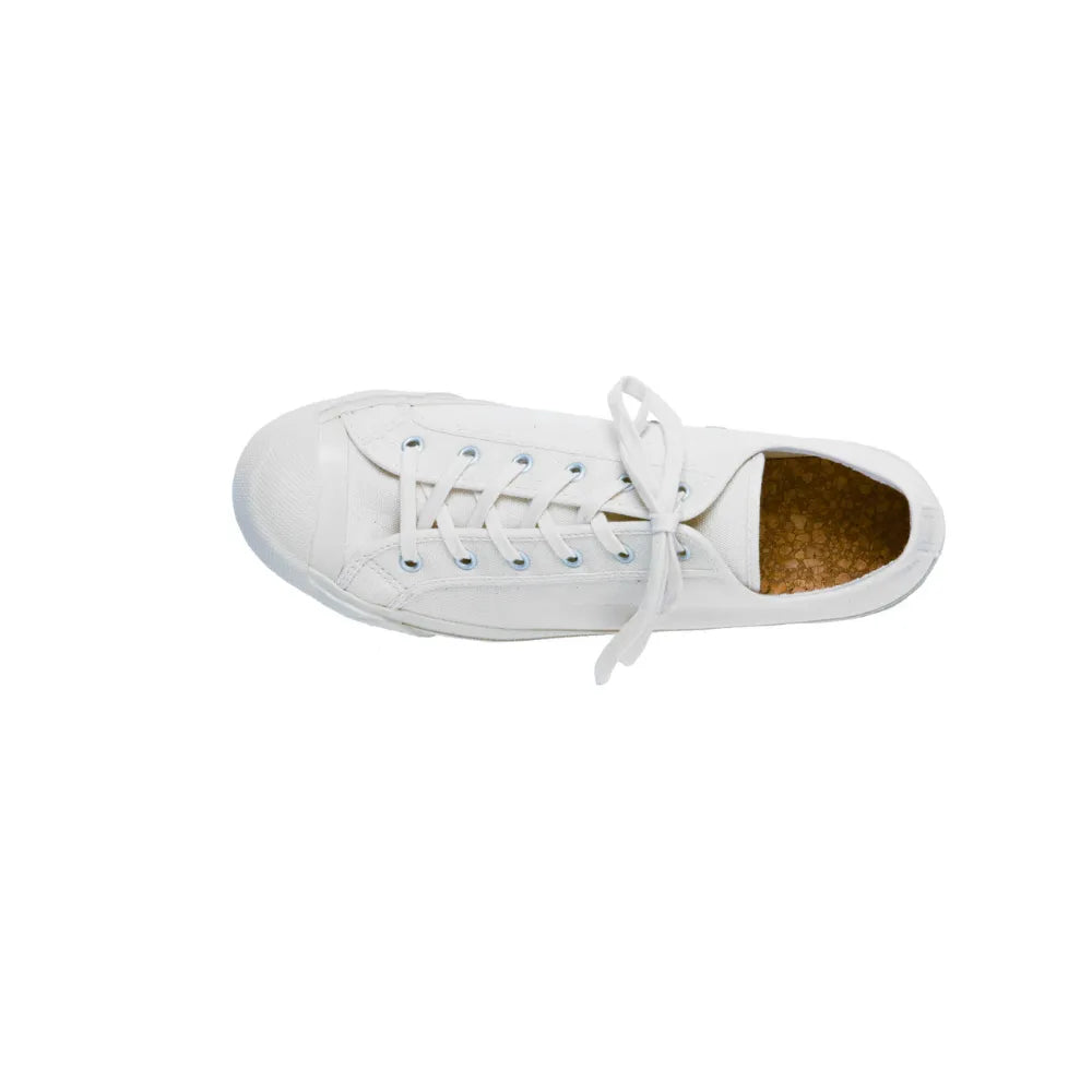 Doek Court Ecru canvas sneakers top view