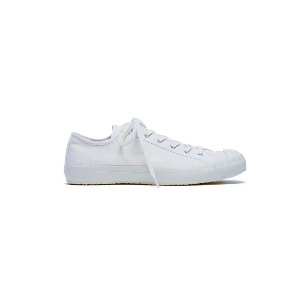 Doek Court Ecru canvas sneakers side view