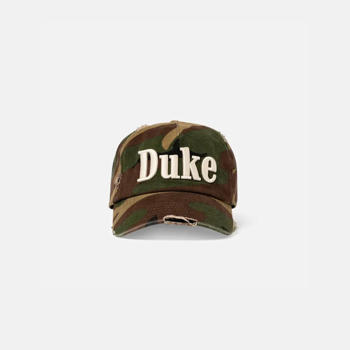 Front view of Duke + Dexter Duke Camo Cap
