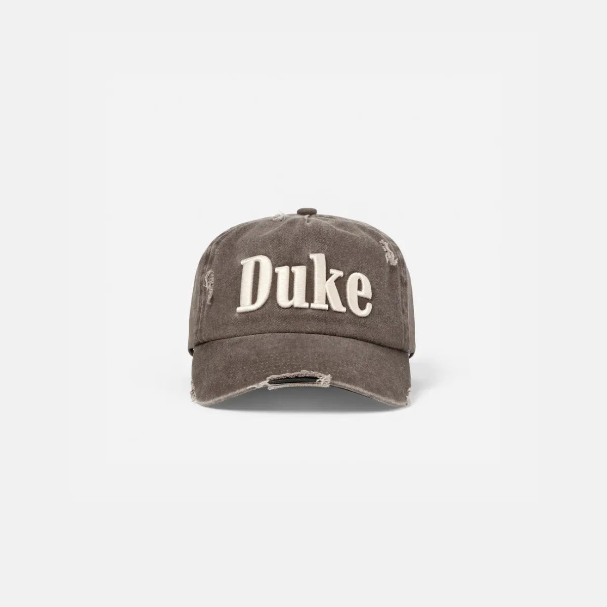 Front view of Duke + Dexter Duke Washed Brown Cap