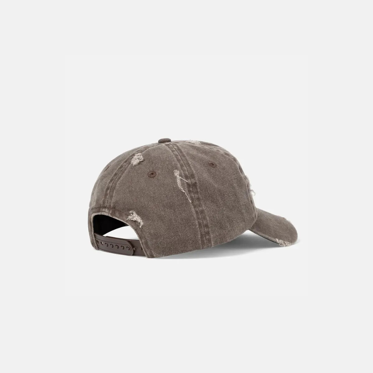 Rear view of Duke + Dexter Duke Washed Brown Cap