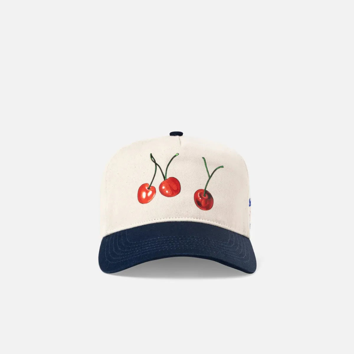 Duke + Dexter Duke Cherry NY Cap front logo detail