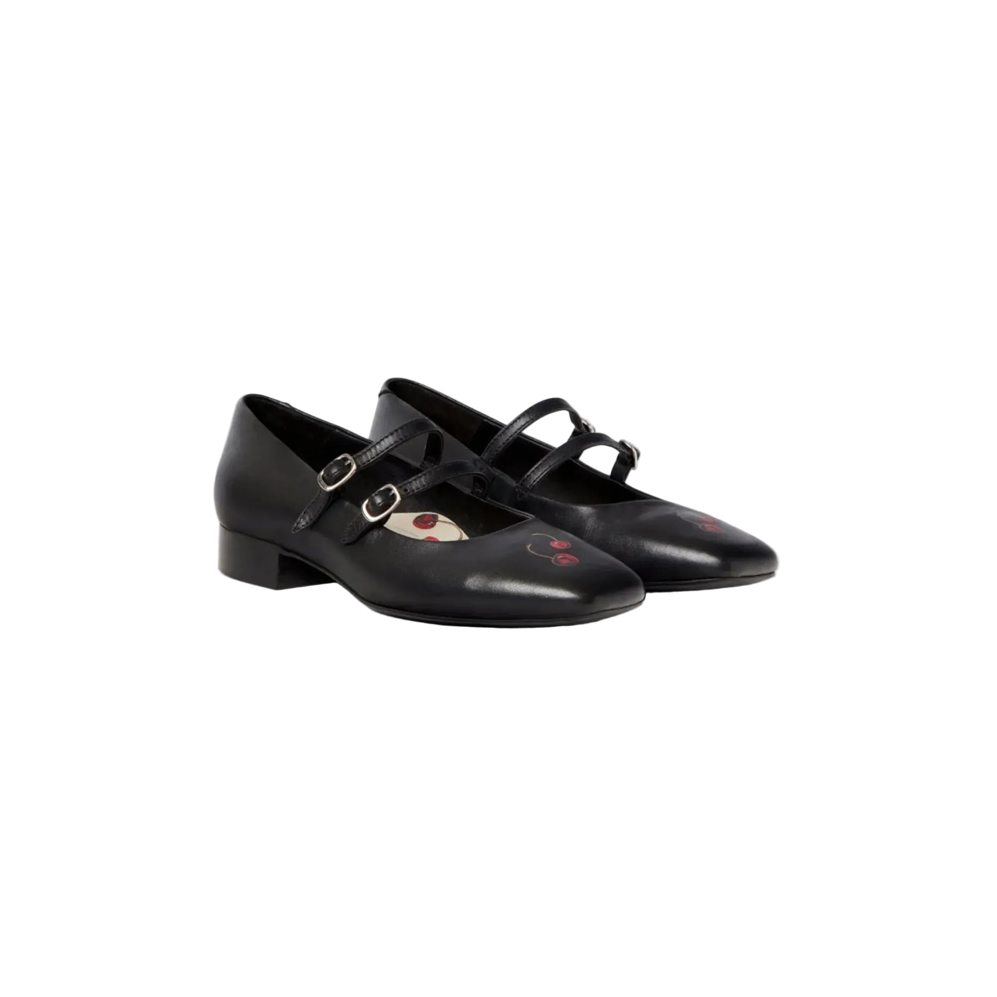 Duke and Dexter Ruby Cherry Mary Jane Black pair view