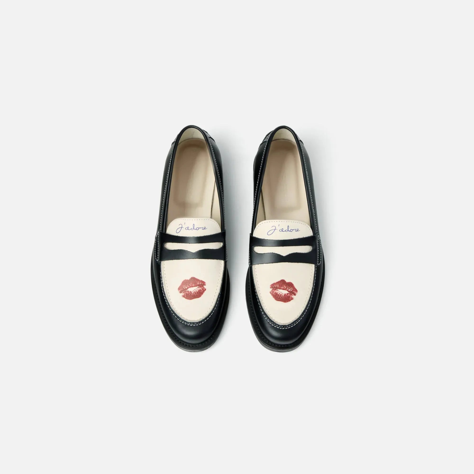 Duke and Dexter Wilde Kiss Penny Loafer top view