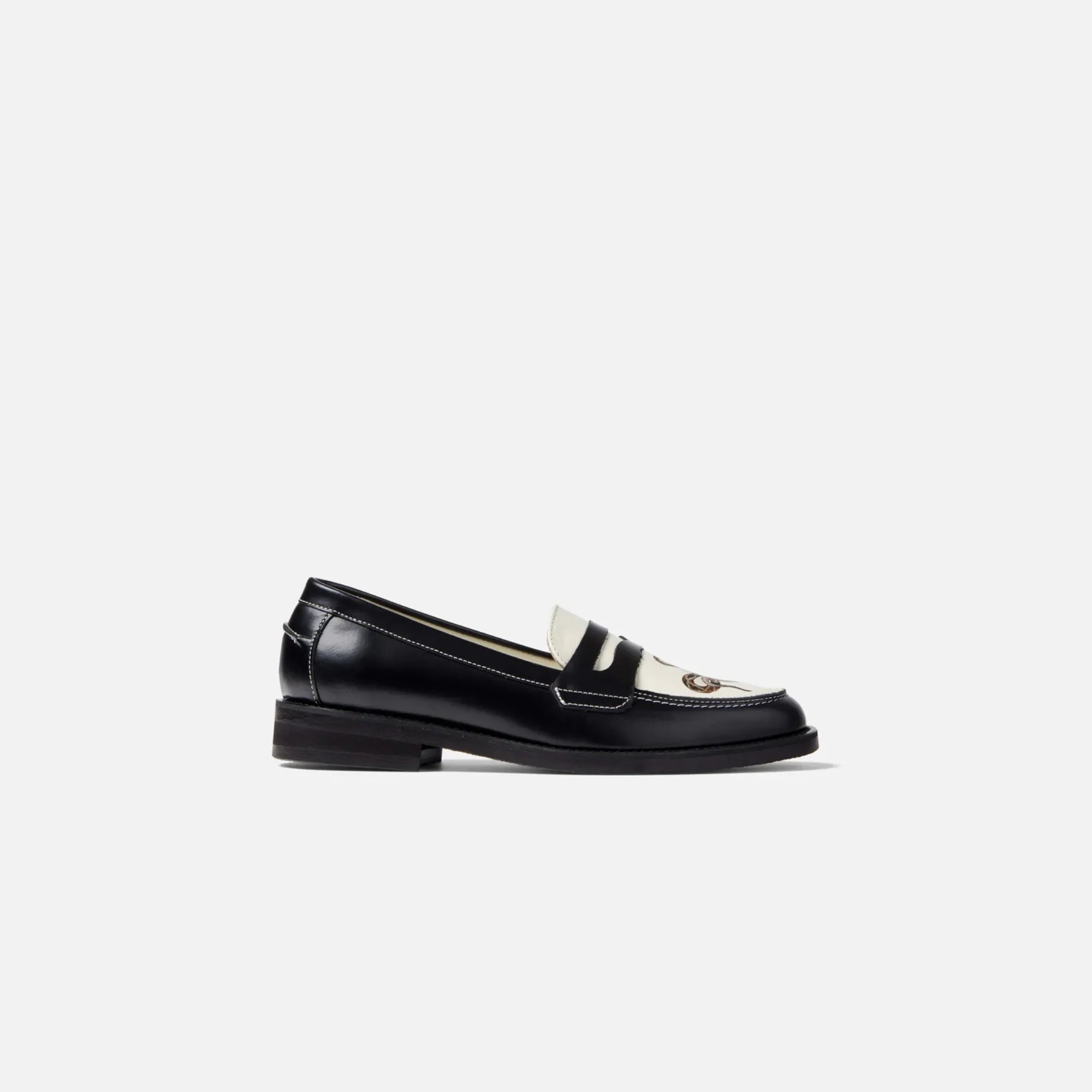Duke and Dexter Wilde Snake Penny Loafer side view