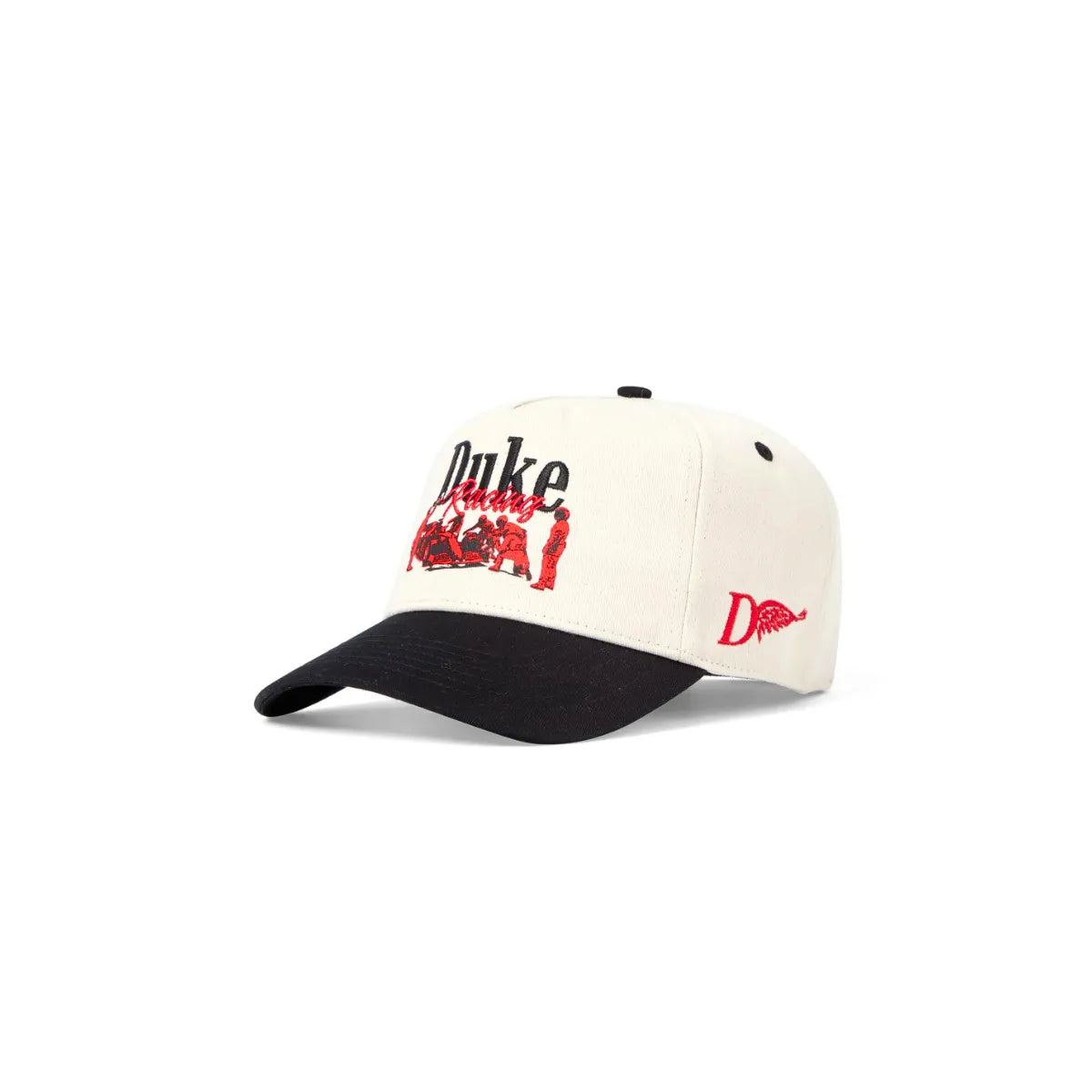 Duke + Dexter Duke Pit Stop Cream Cap front angle view