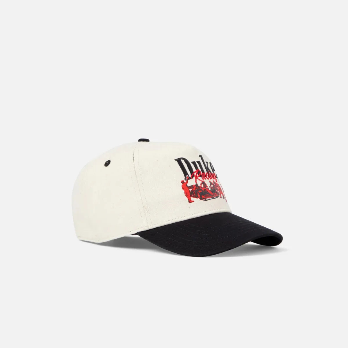 Duke + Dexter Duke Pit Stop Cream Cap side profile view