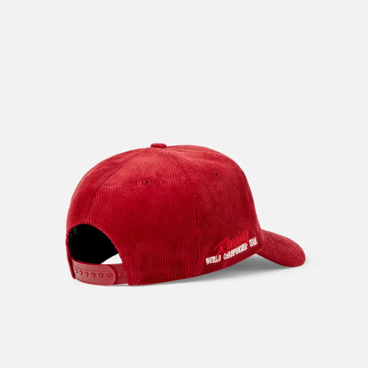 Duke + Dexter Duke Red Corduroy Cap back view