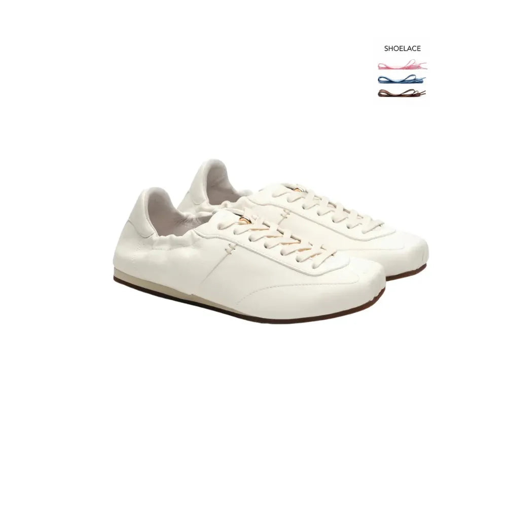 Foot Industry Ballet Training White sneakers pair view