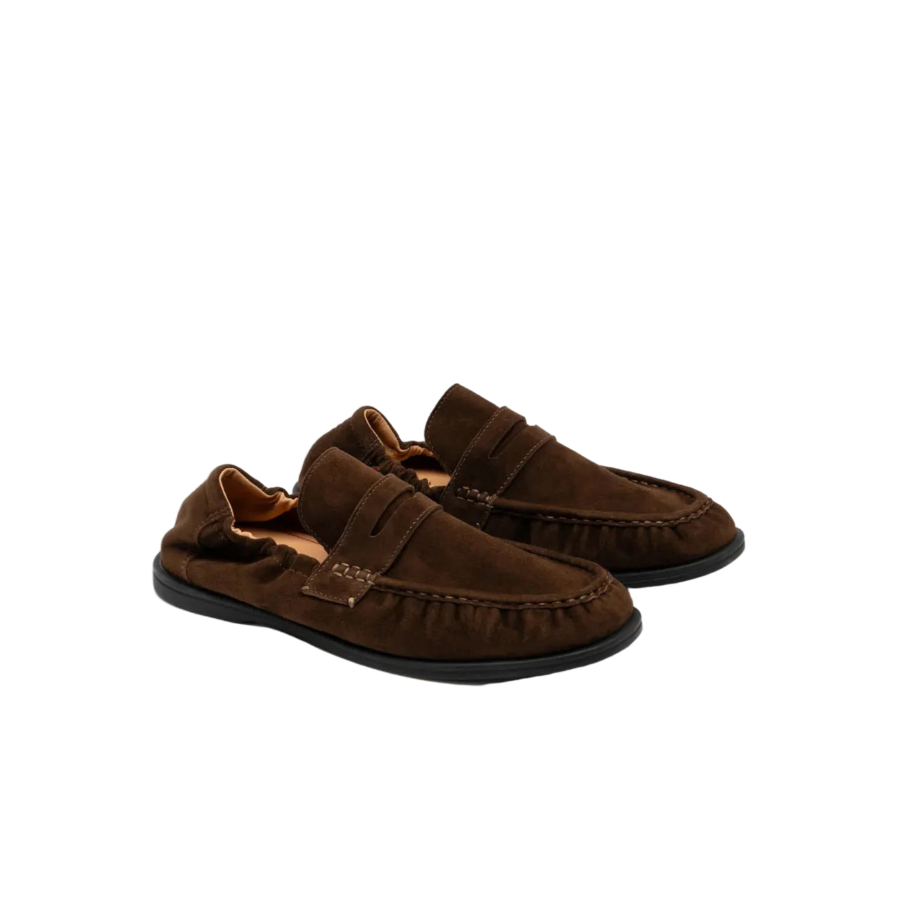 Foot Industry The Easy Loafer Demitasse suede loafers pair view