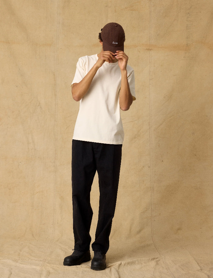 Foret Hawk Cap Brown top view structured 5 panel design