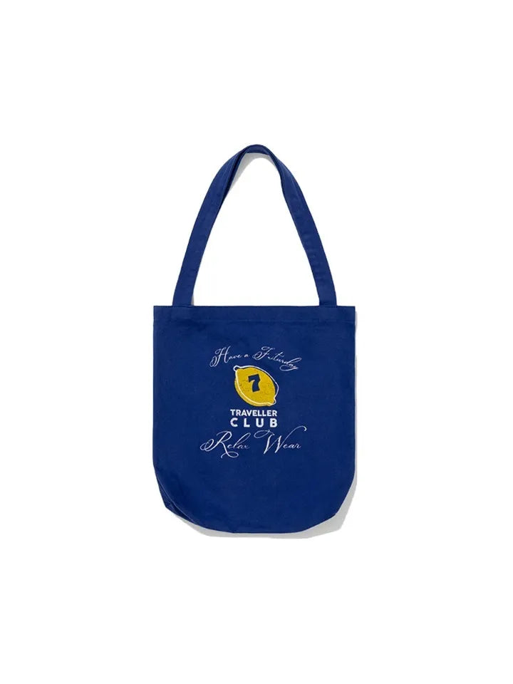 FRITUR Traveller Bag 26SS in Blue front view