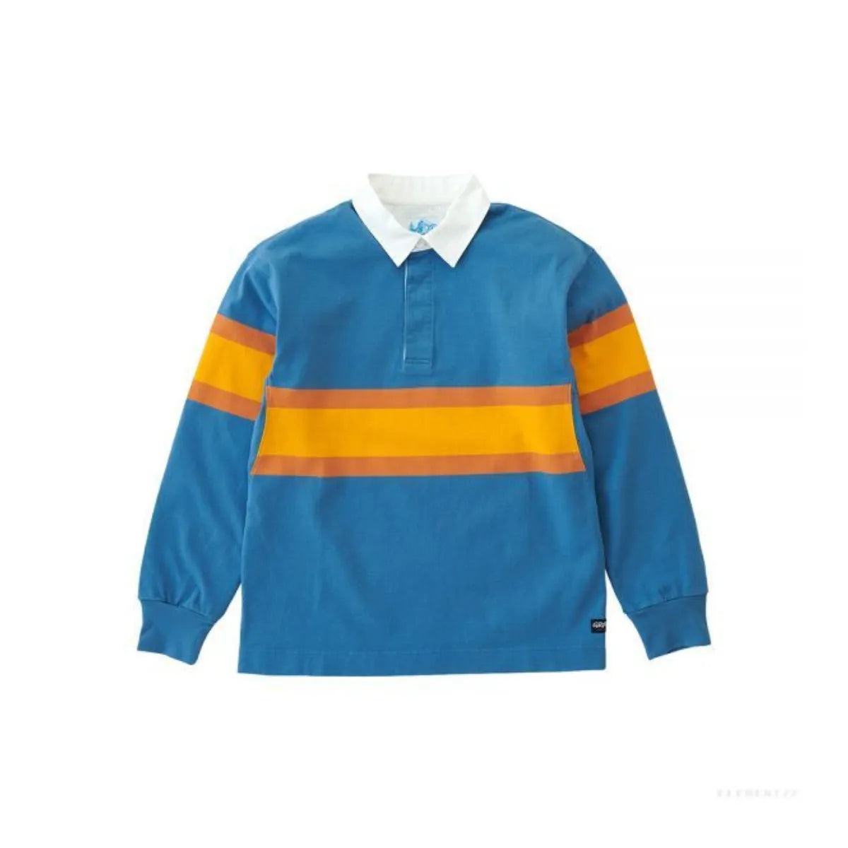 Gramicci Men's Langdon Rugby Shirt in Sky and Apricot