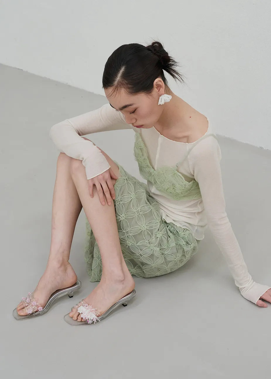 Heavenly Jelly Classic Mule Clear Clear worn