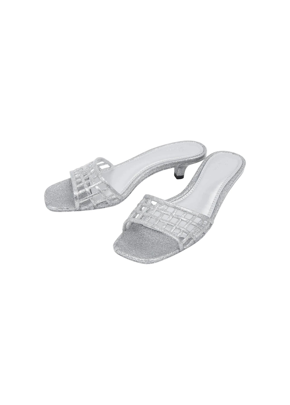 Heavenly Jelly Classic Mule Glitter Silver