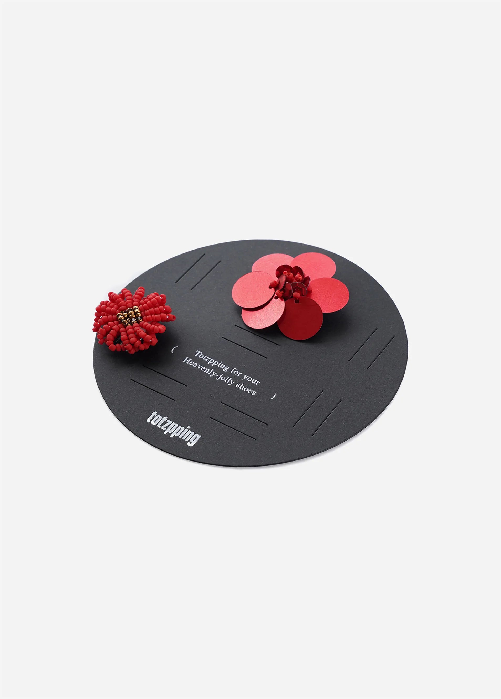 Angled view of Heavenly Jelly Totzpping 11662 Red