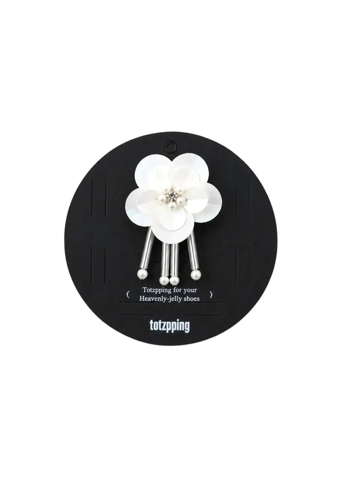 Heavenly Jelly Totzpping 11674 White flower shoe accessory