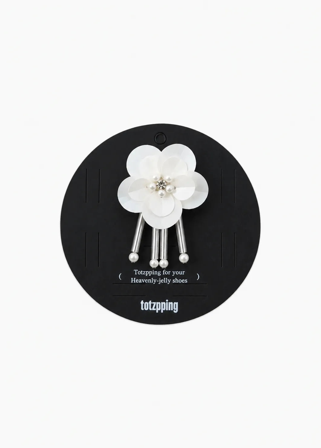 Heavenly Jelly Totzpping 11674 White flower shoe accessory