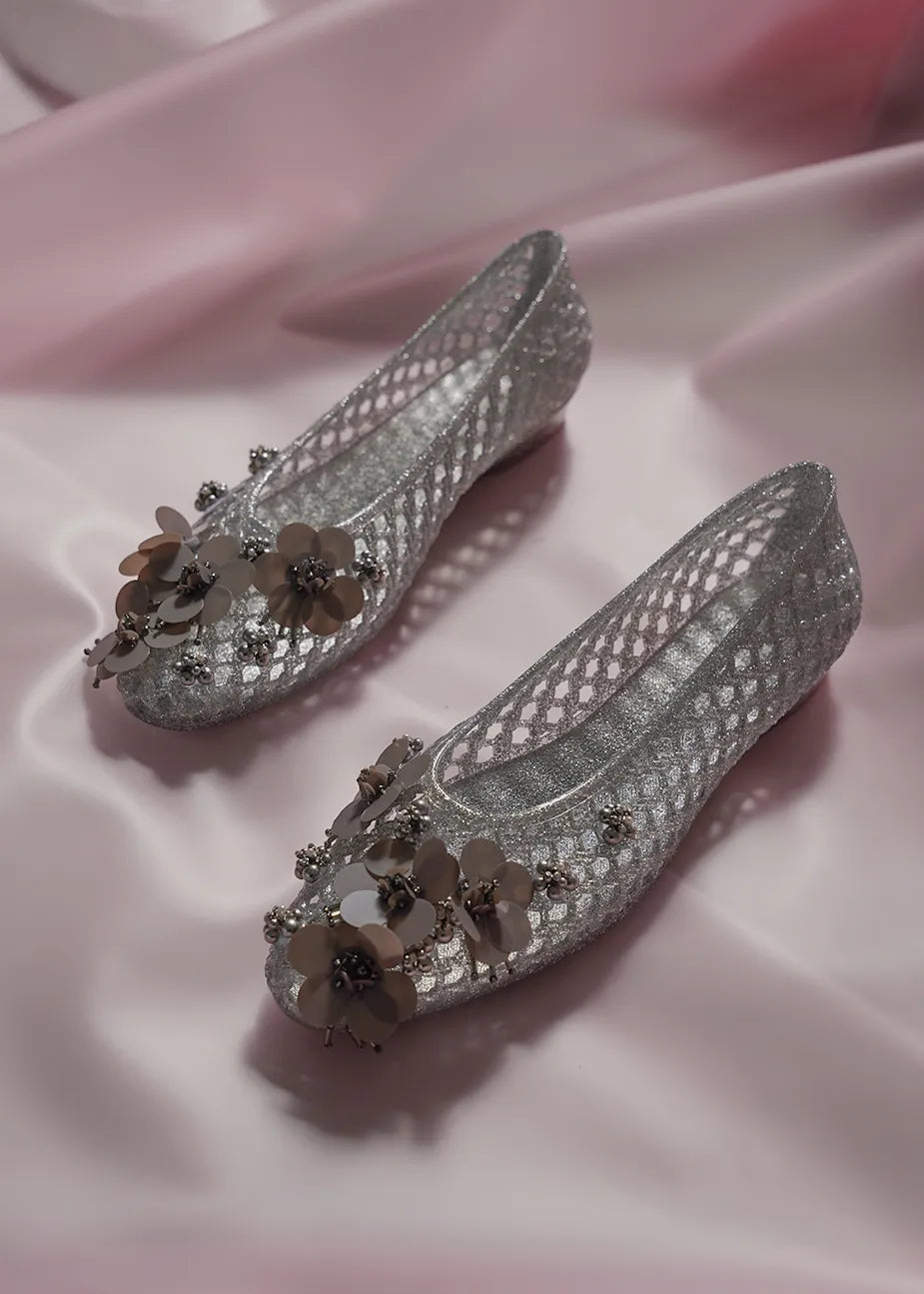Heavenly Jelly Totzpping 11675 White on shoe detail