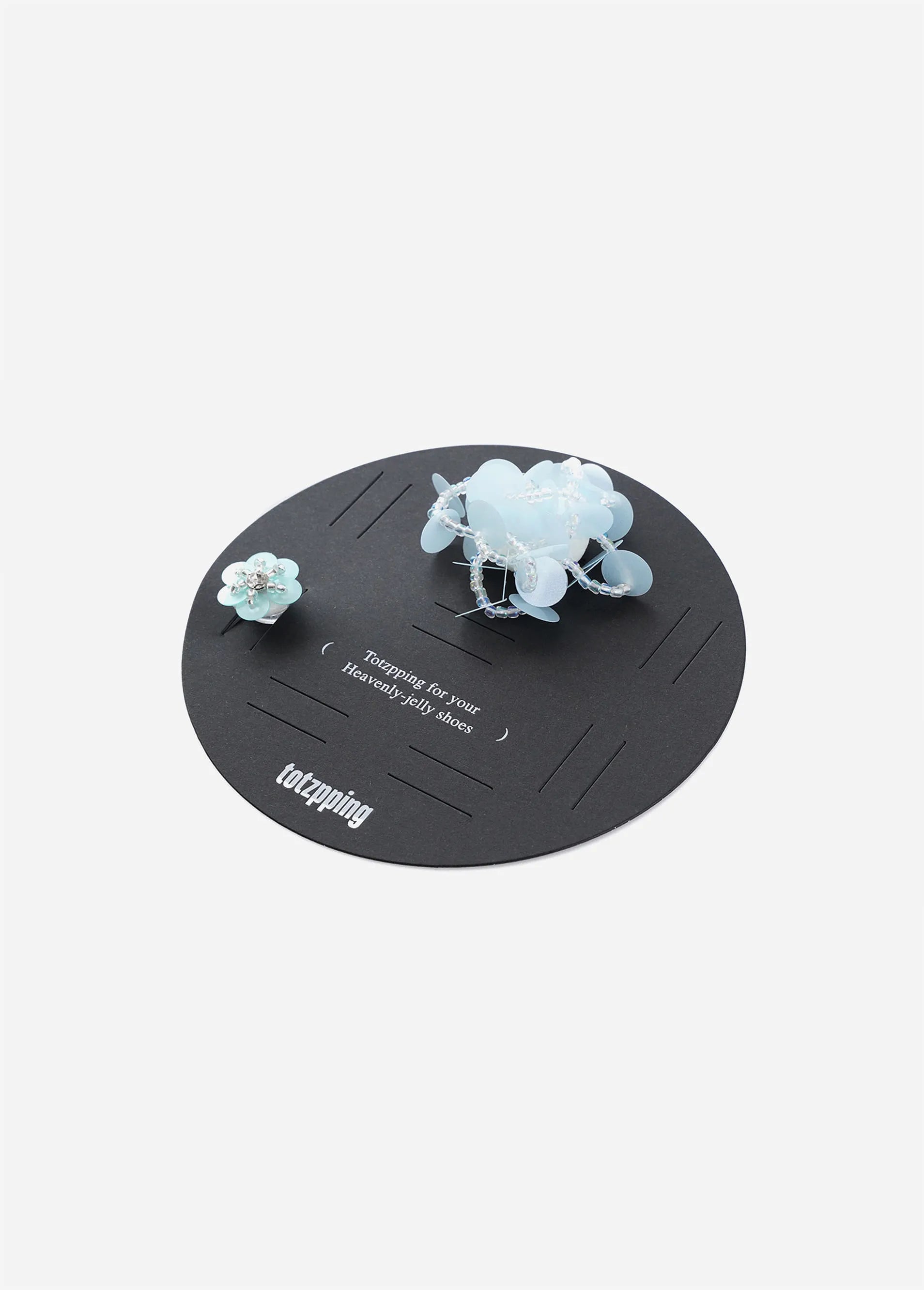 Angled view of Heavenly Jelly Totzpping 11679 Sky Blue
