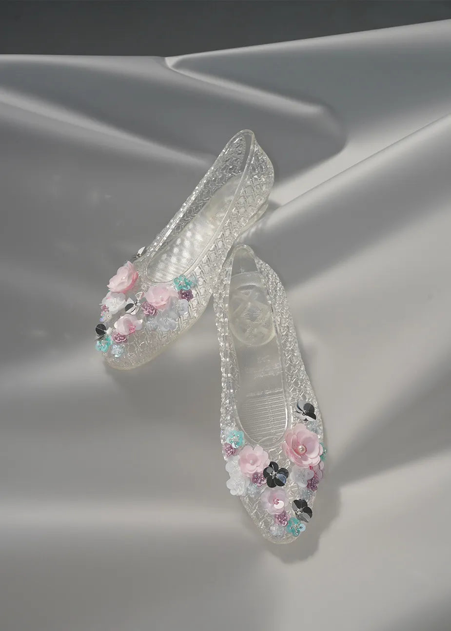 Heavenly Jelly Totzpping 11684 Silver on shoe detail