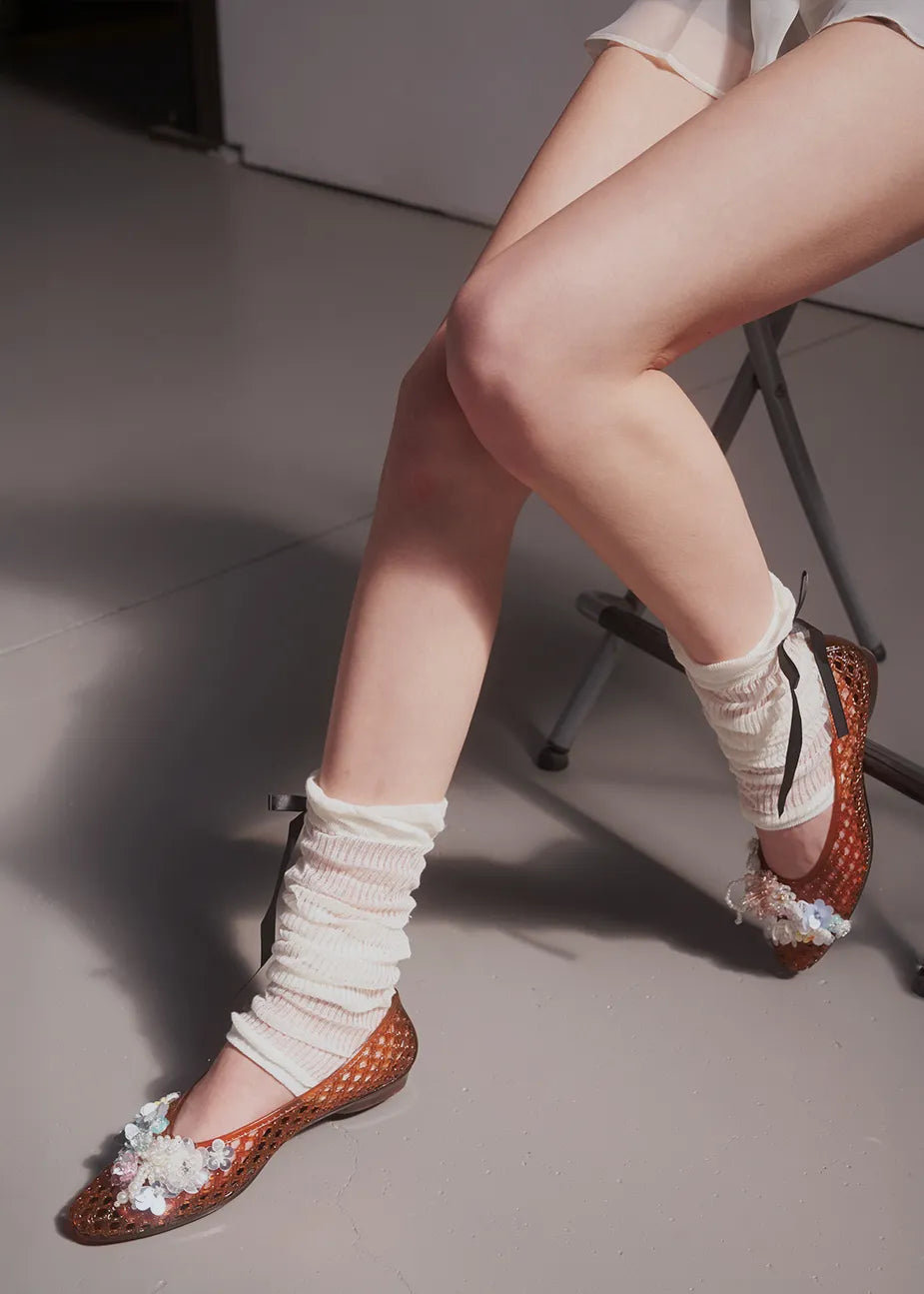 Heavenly Jelly Totzpping 11689 White attached to shoes