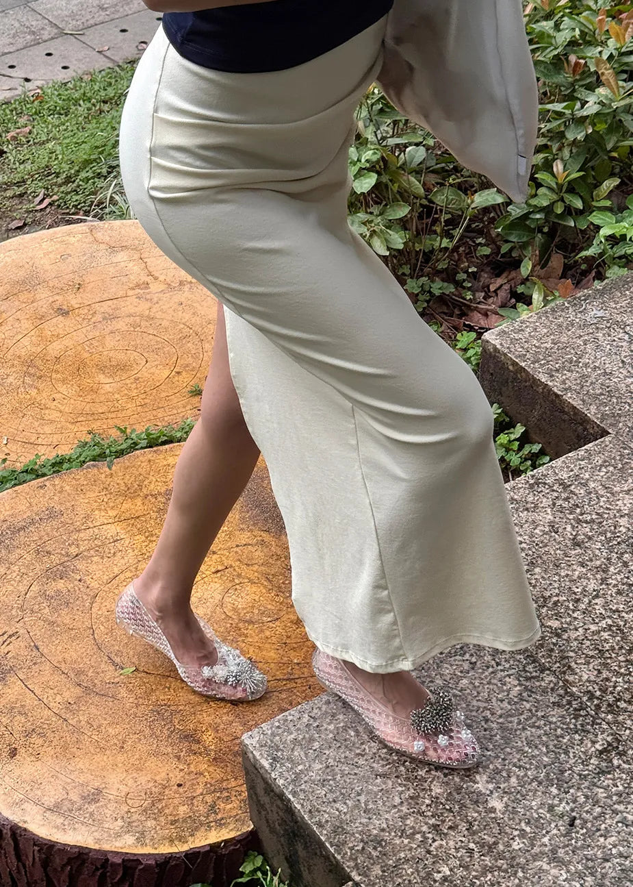 Side view of Heavenly Jelly Totzpping 11692 White on shoes