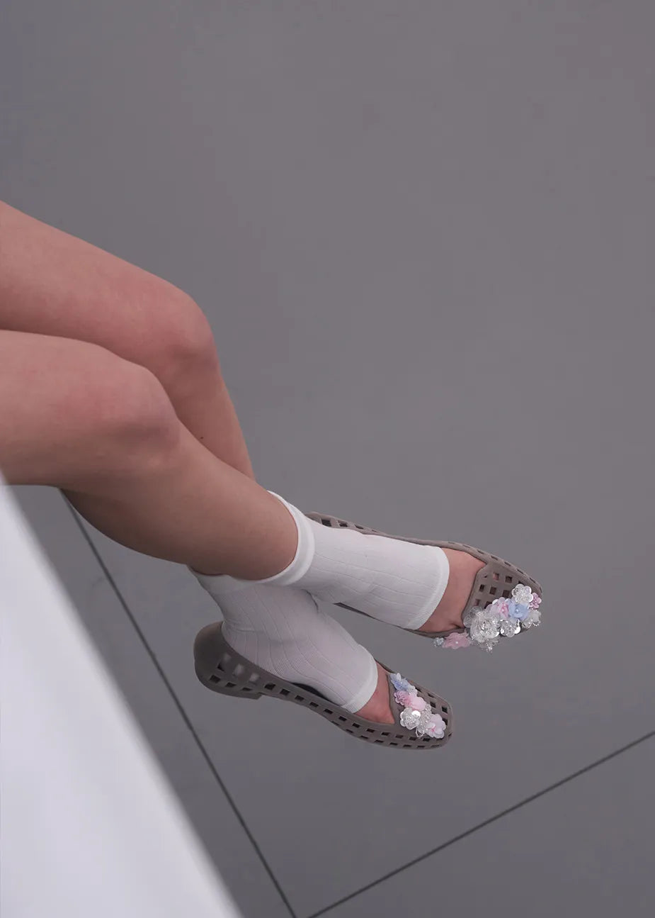 Heavenly Jelly Totzpping 26TZ218 White on shoe detail