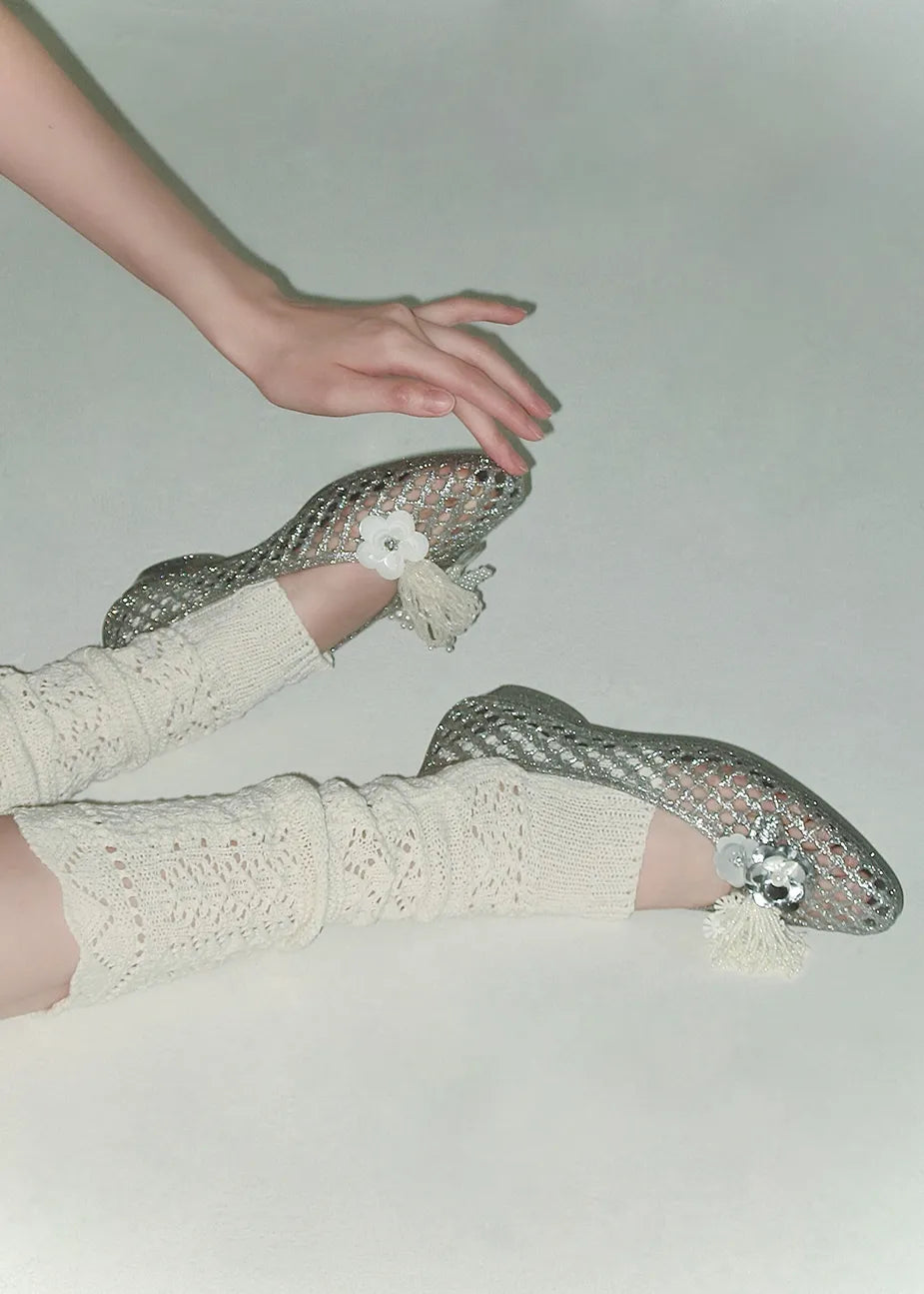 Close-up of shoes with Heavenly Jelly Totzpping Set