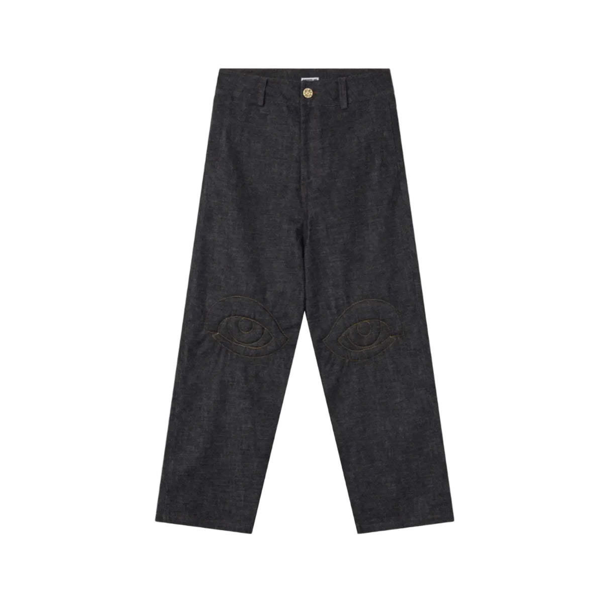 House Of Errors Eye Pad Jeans Raw Indigo front view