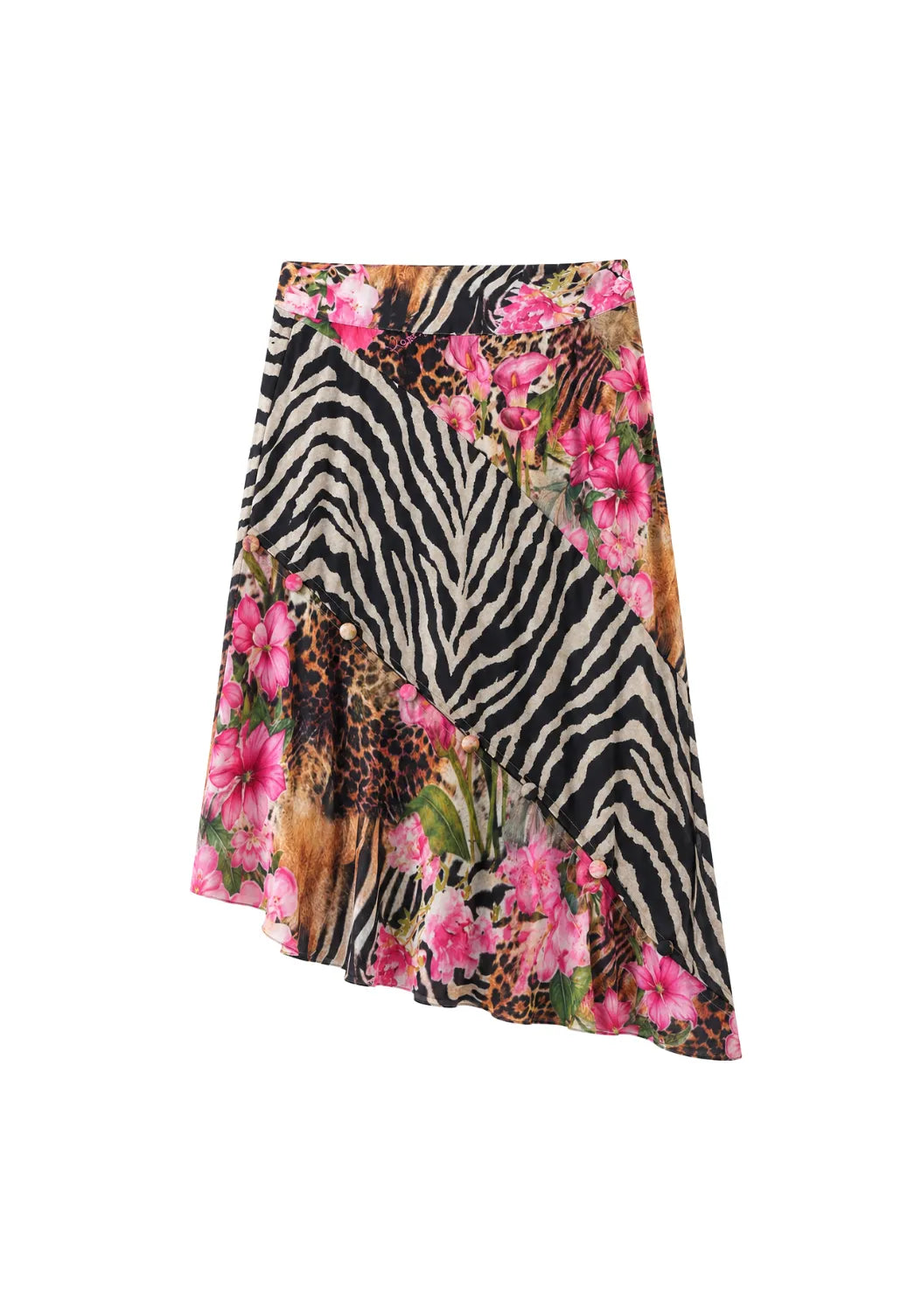 House of Sunny Tropical Mesh Skirt Multi