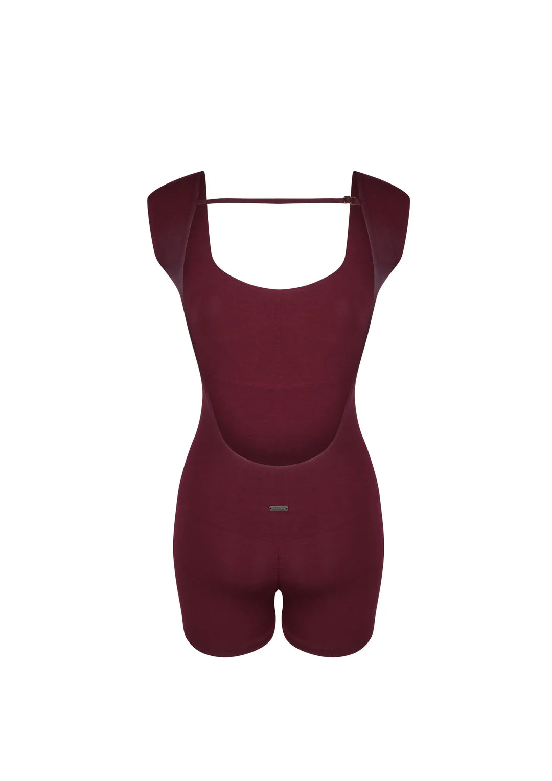 Kamari Backless Onesie WearRame Bali burgundy front view
