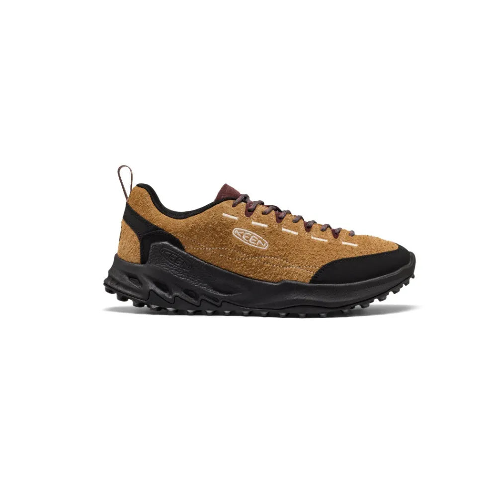 Left side view of KEEN Men's Jasper Zionic Sneaker Chipmunk Huckleberry