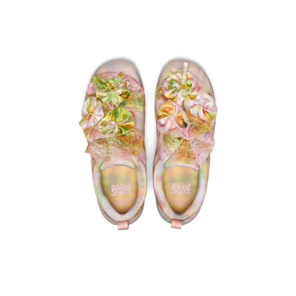 Keen Women's Jasper Rocks SP Collina Strada Plaid Seashell Pink top view