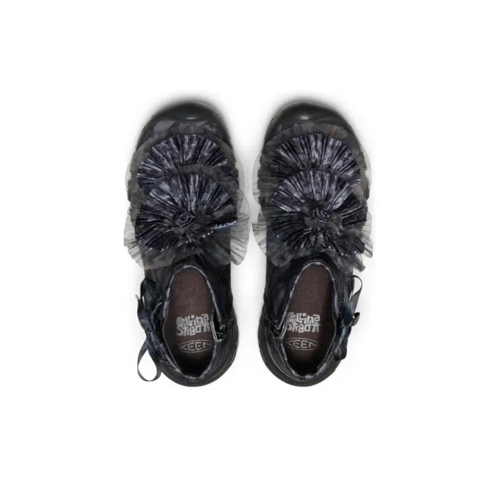 Keen Women's Targhee EXP Collina Strada Hiking Boot Black Black top view